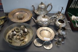 EPNS Plated Teapots and Dishes etc.