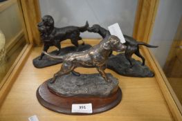 Three Dog Figures (one AF)