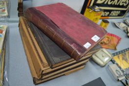 1862 Punch Leather Bound Volume and Other Books