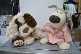 Two Soft Toy Dogs