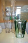 Three Glass Vases