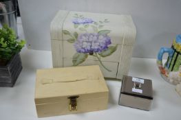 Three Jewellery Boxes