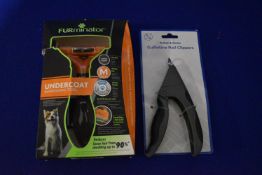 FURminator Undercoat Desheding Tool, and Guillotine Nail Clipper