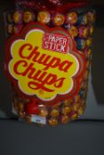 200 Chupa Chups Lollypops on Display Stand