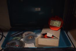 Assorted Cutting and Grinding Discs, and Two Makita 1222 Batteries