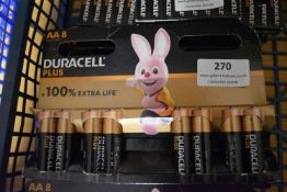 4x 8pk of Duracell AA Batteries