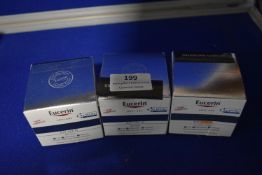 3x Eucerin Hyaluron Filler Day Cream 2x SPF 15, and 1x SPF 30