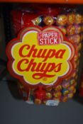 200 Chupa Chups Lollypops on Display Stand