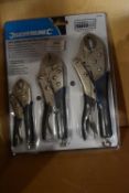 Silverline Self Locking Soft Grip Plier 3pc Set