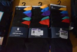 3x 5pk of Cotton Rich Men’s Socks Size: 7-11