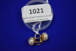 Pair of 9ct Gold & Pearl Screw-On Earrings