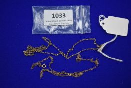 9ct Gold Scrap Chain ~4.2g