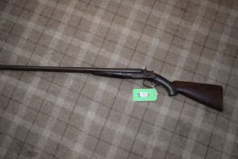 Balchin of Hull 12 Gauge Side by Side Hammer Action Shotgun, Serial No. Unknown with Double Trigger,