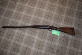 12 Gauge Side by Side Hammerless Shotgun, Serial No. 3972 with Dual Trigger, Non-Auto Eject, Auto