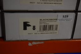 *Scudo Beautiful Bathrooms Black 2508RB Monoblock Basin Tap with Pop Up Waste