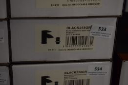 *Scudo Beautiful Bathrooms Black 2508RB Monoblock Basin Tap with Pop Up Waste