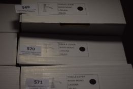 *Single Lever Monoblock Basin Mixer Tap Laguna 35LAG - Black Finish