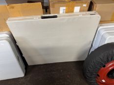 Lifetime Folding Plastic Topped Paste Table on Met