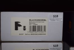 *Scudo Beautiful Bathrooms Black 2508RB Monoblock Basin Tap with Pop Up Waste