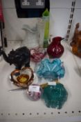 Glass Paperweights and Vases etc.