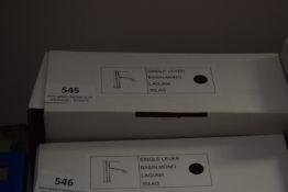 *Single Lever Monoblock Basin Mixer Tap Laguna 35LAG - Black Finish