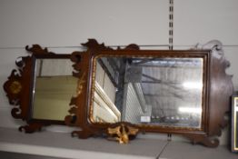 Two Period Mahogany Framed Mirrors (one AF)