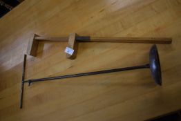 *Vintage Shoe Measuring Stick Plus Display Stand