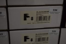 *Scudo Beautiful Bathrooms Black 2508RB Monoblock Basin Tap with Pop Up Waste