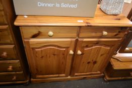Solid Pine Cupboard with Two Drawers