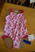 2x Sea Folly Girl's Butterfly Swimsuits Size: 7 ye