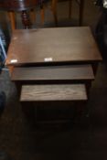 Nest of Three Oak Table