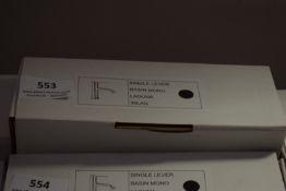 *Single Lever Monoblock Basin Mixer Tap Laguna 35LAG - Black Finish