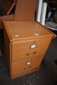 Wooden Two Drawer Filing Cabinet