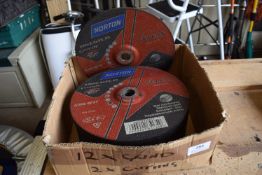 Twelve Grinding Discs and Two Cutting Discs