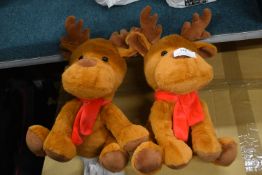 *Two Microwaveable Reindeer Soft Toys