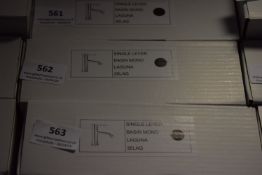 *Single Lever Monoblock Basin Mixer Tap Laguna 35LAG - Black Finish