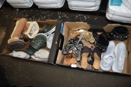 Quantity of Lady's Boots and Shoes Including Crocs
