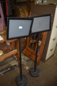 *Pair of Signage Display Stands