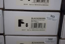 *Scudo Beautiful Bathrooms Black 2508RB Monoblock Basin Tap with Pop Up Waste