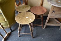 Three Wooden Stools