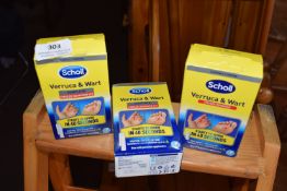 3x Scholl Veruca & Wart Remover Kits