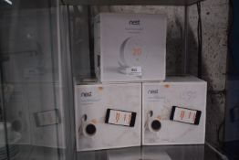 *Three Nest Thermostats