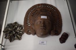 Inca Style Wall Plaque, Green Man, etc.
