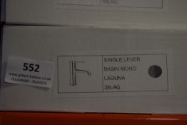 *Single Lever Monoblock Basin Mixer Tap Laguna 35LAG - Black Finish