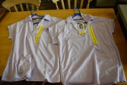 *Two Weatherproof Lady's Short Sleeve Tops Size: S