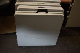 *Small Plastic Topped Metal Framed Paste Table