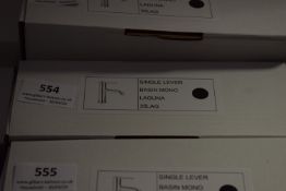 *Single Lever Monoblock Basin Mixer Tap Laguna 35LAG - Black Finish