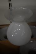 Twelve White Glass Lampshades
