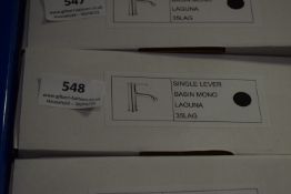 *Single Lever Monoblock Basin Mixer Tap Laguna 35LAG - Black Finish