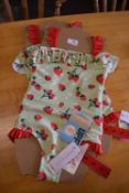 2x Sea Folly Girl's Strawberry Swimsuits Size: 6 y
